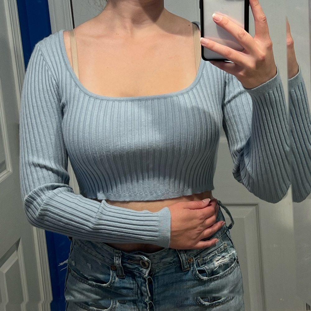 Bundle: 3 cropped long sleeves. Altar'd State, Wild Fable, Athleta